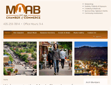 Tablet Screenshot of moabchamber.com